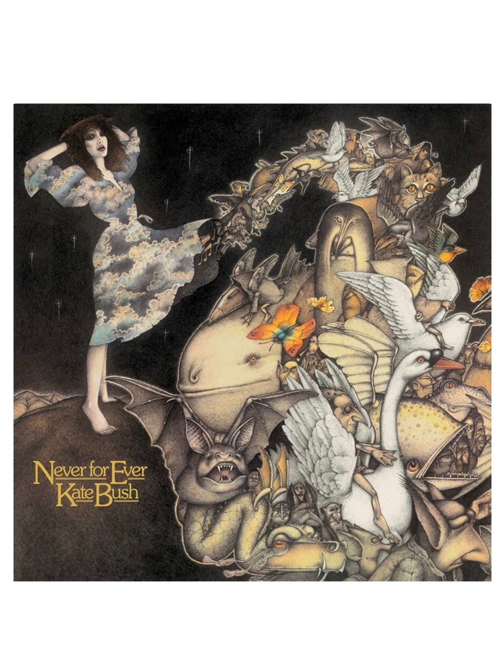 1980 Original KATE BUSH Never For Ever LP Vinyl Record Vintage